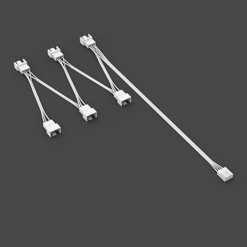 Multi-fan PWM Fan Splitter Cable 4Pin PWM Connector Practical Fan Extension Cable Computer Case