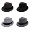 Elegant Jazz Bowler Hat For Men With Cotton Polyester Blend And Sunshade