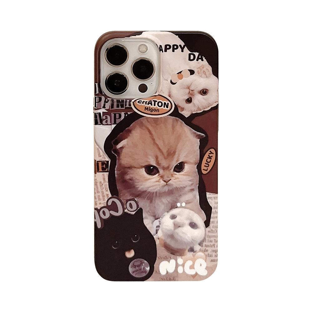 

Naughty Kitten for 17 for Apple Phone Case for IPhone15Promax Cute 16 Film 11 Matte 14 Hard 7/8/SE 2020