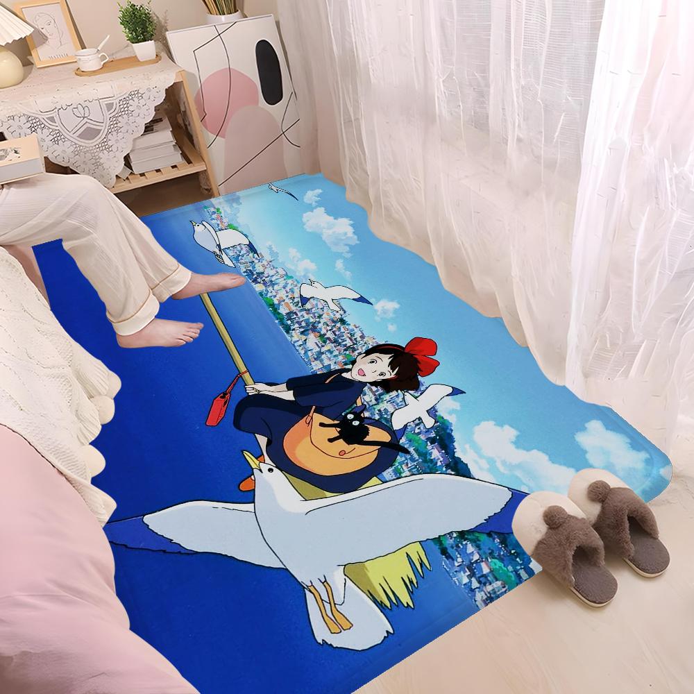 M-miyazaki Hayao Cartoon Anime Room Mats Retro Multiple Choice Living Room Kitchen Rug Non-Slip Welcome Rug