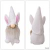 2pcs Easter Gnome Plushes Rabbit Standing Doll Swedish Tomtes Dwarfs Ornaments for Kitchen Tiered Tray Decorations
