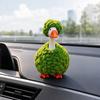 Plush Desk Goose Outfits, Handmade Crochet Goose Clothes and Hat, Porch Goose Statue Clothing, Goose Sculpture Costume for Desktop Decor