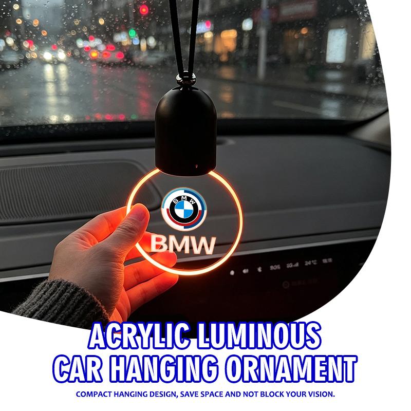 AAA1 Luminous Acrylic Pendant Car Decor Rear View Mirror Accessories For BMW 1 3 4 5 6 7 Series M X1 X3 Performance Alpina G20 F20