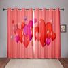 Cartoon Herz Rosa Kinder Verdunkelungsvorhang für Schlafzimmer Wohnzimmer Badezimmer Küche Tür Flur Zuhause Haken Hohe Abdunklung Neu