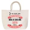Beach Bag - PLANETEE - Sista Superwoman - Rope Handle - Large Size - Multicolored Cotton