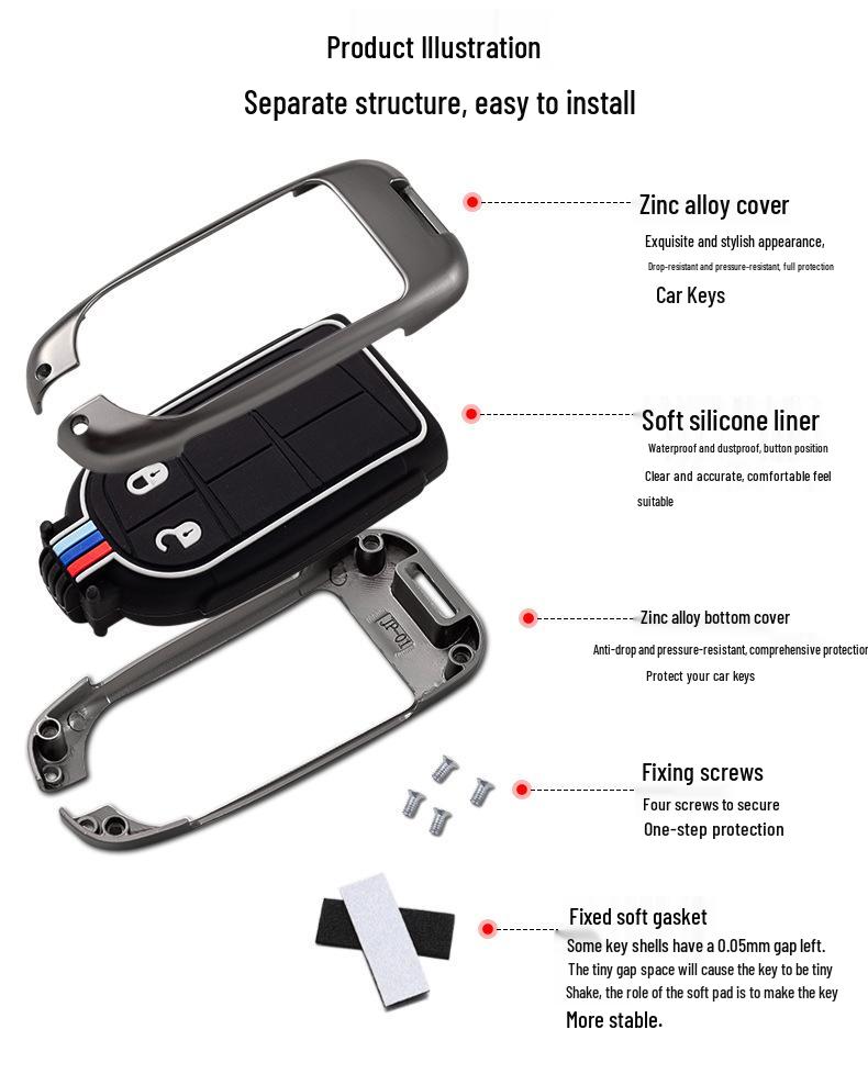 Chrysler 300C/Dodge/Fiat Key Fob Cover with Buckle