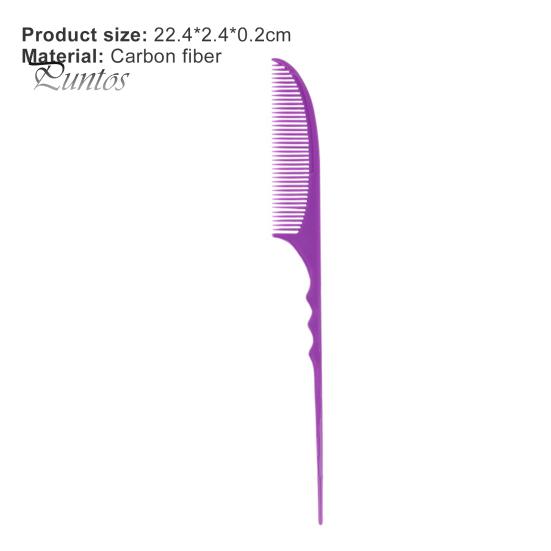 Hřeben pro dlouhotrvající střih Puntos Flexibilní hřeben na vlasy z tlustého uhlíku