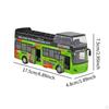 Doppeldeckerbus Spielzeug Stadt Türen öffnen Sammlerstücke Simulationsfahrzeug mit Lichtern und Geräuschen