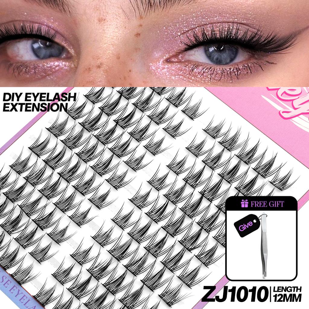 DIY Clusters False Eyelashes Clusters Extensions Individual Lashes Cluster Natural Segmented Eyelashes Bundles