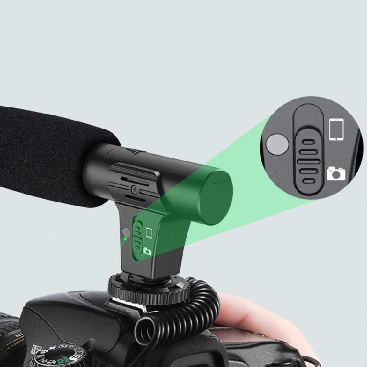 Sensitive DSLR Microphones 70Hr Continuous 3.5mm Sound Output For Live Broadcasts Video Recording