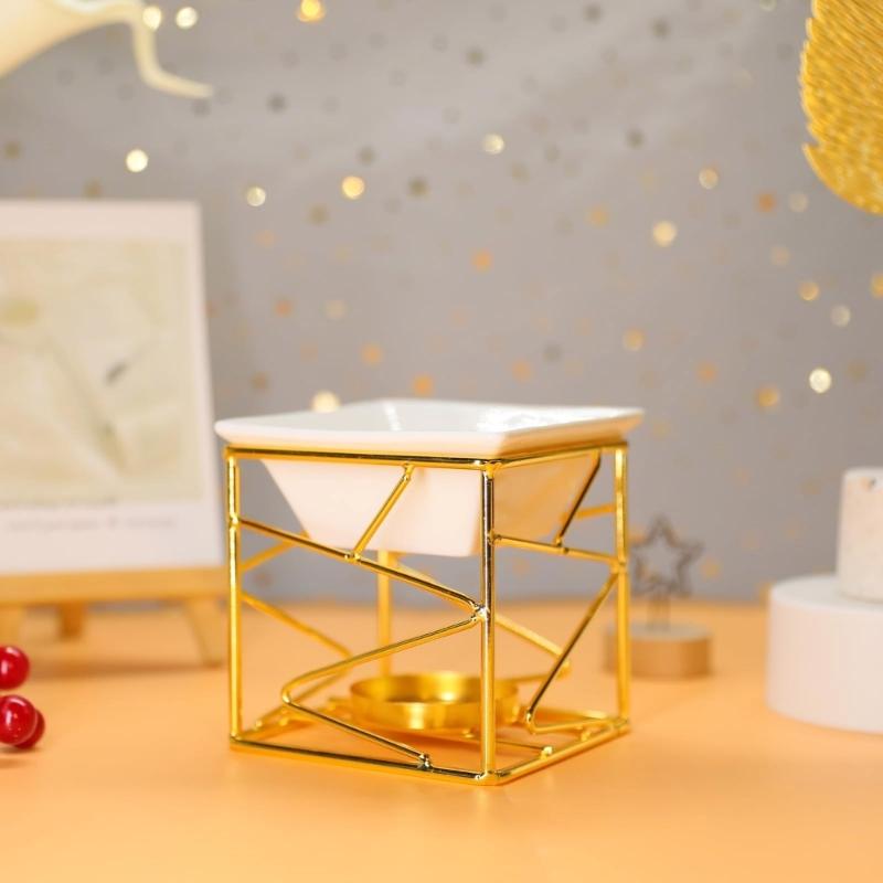 Decorative Ceramics Essential Oil Burners Aromatherapies Scent Diffuser Tealight Candle Holder Rack for Meditations Room
