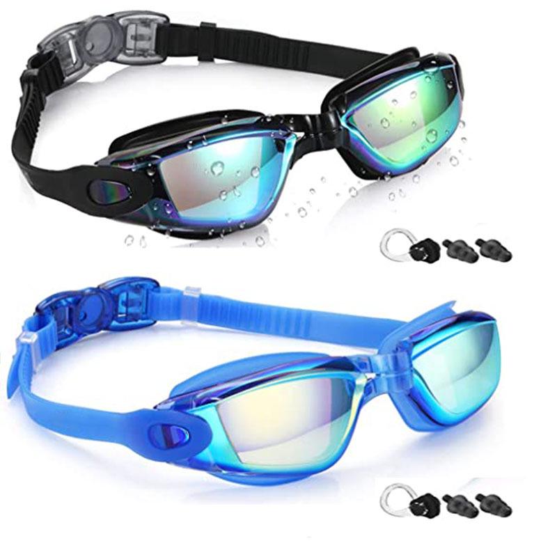 High-Definition Anti-Fog Myopia Silicone Swim Goggles Set