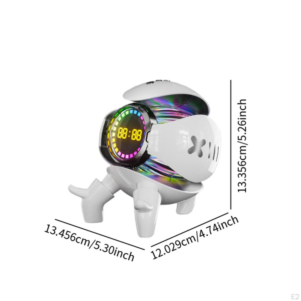 Inteligentny głośnik biurkowy z budzikiem Wielofunkcyjny 5,6x4,7x5,2 cala do salonu Akumulatorowy