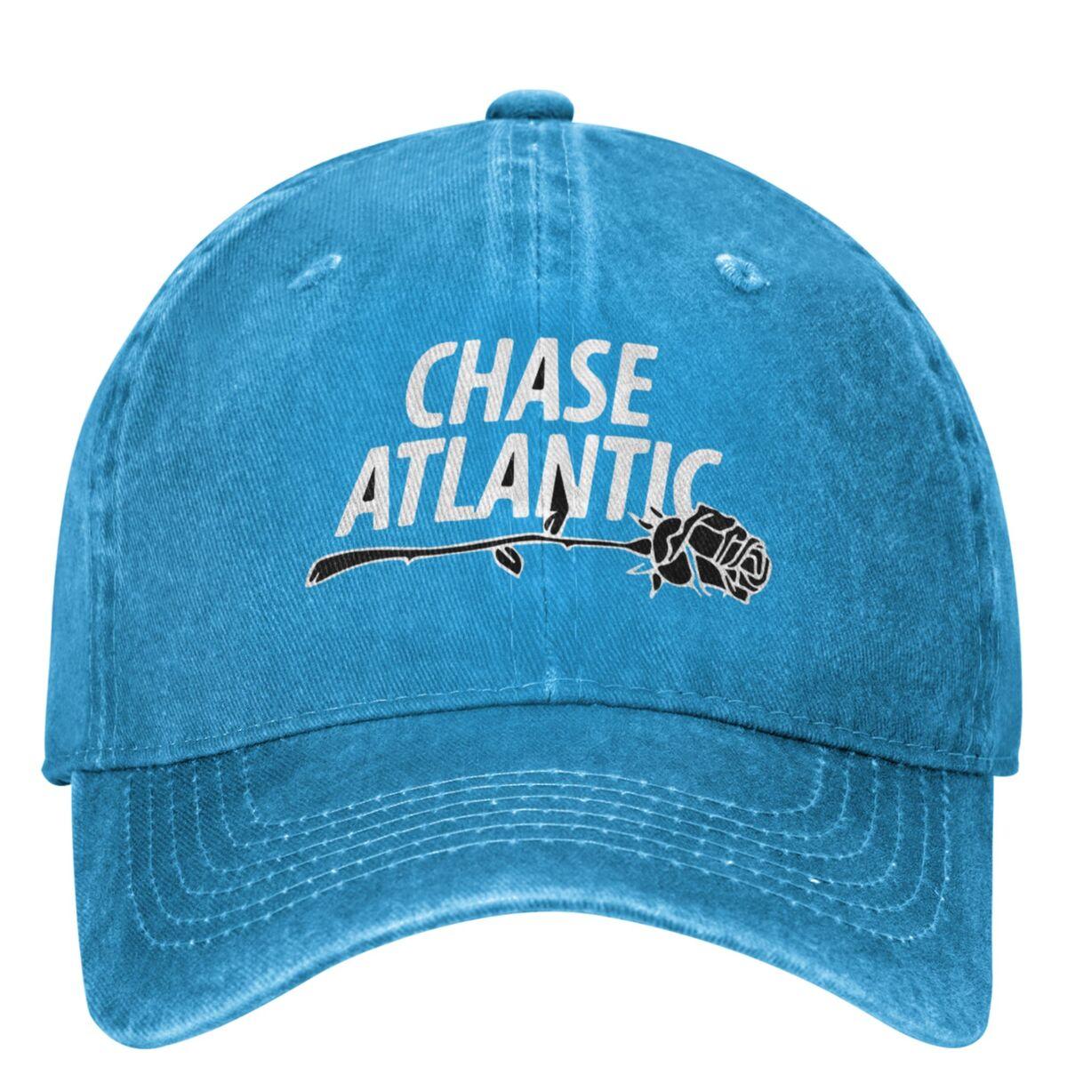 

Chase Atlantic Music Band Logo Washed Baseball Cap Rose Casual Trucker Hat Summer Men Hunting Camping Sunscreen Snapback Cap One Size