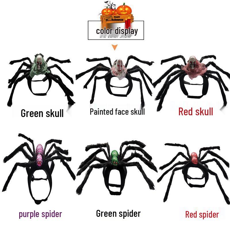 Spider and Skull Costume for Small to Medium Pets