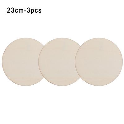 3/5/10pcs Craft New Wedding Decor Scrapbooking DIY Writing Wooden Tags Ornament Blank Plaque Wood Circles Round Wood Pieces