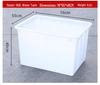 White 90-400L Thickened PE Square Water Storage & Aquatic Tank