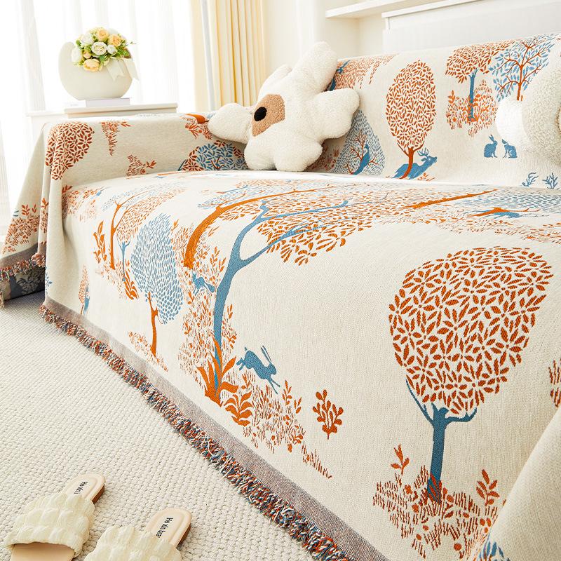 Chenille Sofa Towel A Whole Full Cover Four Seasons Universal Anti-cat Scratch Sofa Cover All-inclusive Blanket