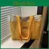 Stylish Canvas Tote Bag For Women In Black Yellow Khaki And Green With Ample Space