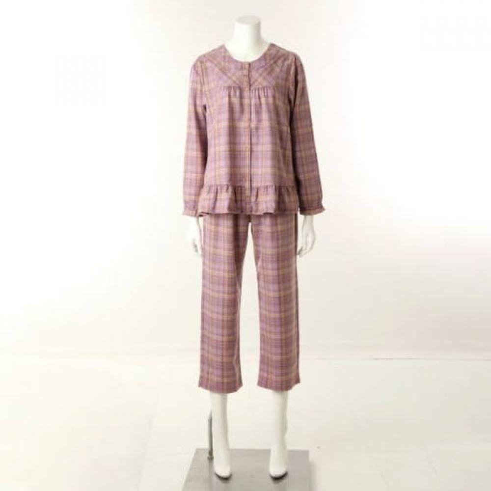 Venus Warm Fleece Check Pajamas Couple Set Vpa4555m Vpa4555w