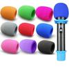 Microphone Sponge Covers Windproof Antispit Soft Random Multicolor Suitable for Studio Recording Live Broadcast Karaoke