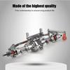 Metal Axle Assembly Upgrade Accessories Fit for SCX10 4 RC Off Road Crawler(Red )