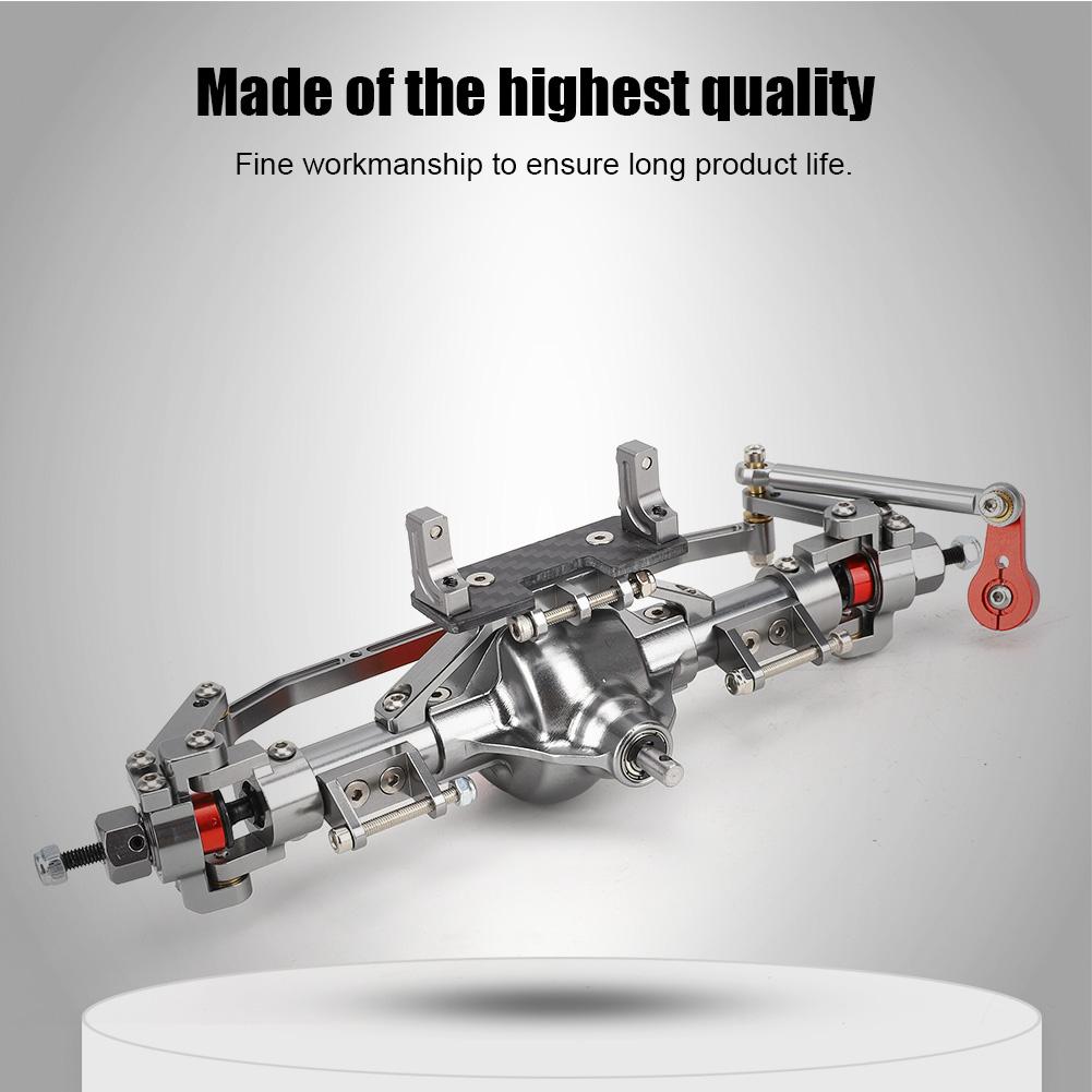 Metal Axle Assembly Upgrade Accessories Fit for   SCX10 4  RC Off Road Crawler(Red )