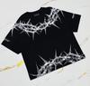 Cyberpunk Y2K Sommer Herren Freizeit T-Shirt, Fußballtrikot-Stil, Urbaner Stil, Schnelltrocknend und Atmungsaktiv, Geeignet für Fitness und Sportbekleidung