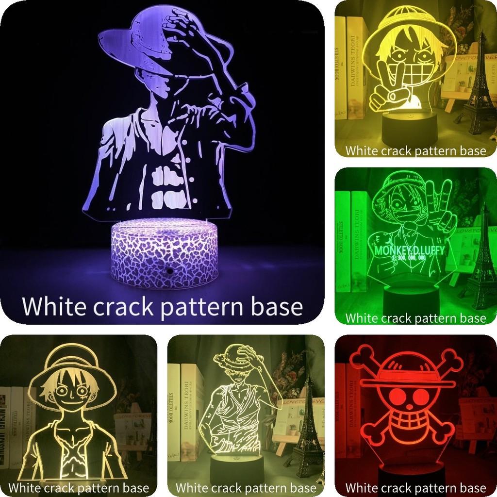 Piece One Luffy 3d Usb Night Light Remote Control Change Color 16 Lamp Colors