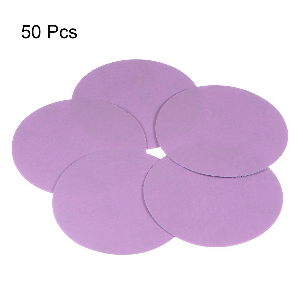Uxcell Purple Sanding 3000 75mm Hook and Loop Circular Professional Sandpaper for Wet and Dry Polishing of and 50 Pieces Discs, Grit, Sandpaper,