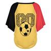 Women Casual V Neck Short Sleeve Pullover T Shirt Letter Print Top Loose Fit Lightweight Soft Fabric Suitable for Daily Wear