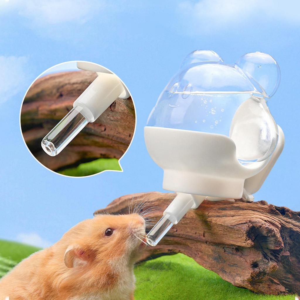 Botella de Agua de Plástico para Jaula de Hámster con Tecnología AntiFugas y Bebedero Montado Magnéticamente para Riego de Animales Pequeños