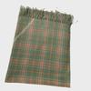 Women's Imitation Cashmere Plaid Scarf - Korean/Japanese Style, Warm Contrast Color Tassel Shawl for Autumn/Winter.