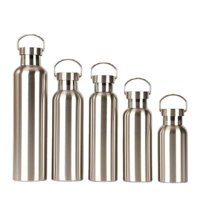 Sport Acier Inoxydable Isolé Sous Vide Large avec Grande Capacité Parfait pour Extérieur Usine [1] Bouteille, Thermos Double Couche, Bouche, Poignée, Étanchéité,