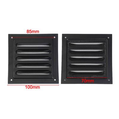 Airflow Regulator Air Outlet Grille 100x100cm Aluminum Ventilation Grille Cover Cover Enhanced Airflow Design Fiber Mesh Backing