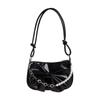 Solid Color Bowknot Shoulder Bucket Bag Korean Style Bow Tote Bag Women Armpit Bag  Office Worker