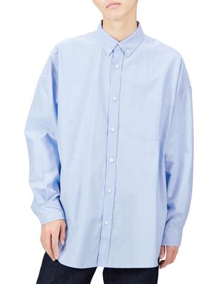 [IMPROVES] Long Sleeve Oxford Button-Down Shirt