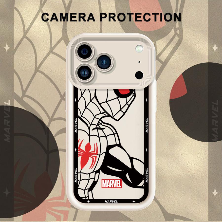 Marvel Spiderman Ironman Hülle für iPhone 16e 13 12 11 Pro Max 15 16 14 Plus XS Max XR 17 Air Weiche Abdeckung