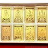 Pure Gold Eight Guardian Deities Buddha Amulet Sticker - Golden Mobile Phone Protection Gift