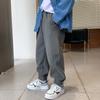 Boys Fleece Lined Solid Color Casual Sports Long Pants For Autumn Winter