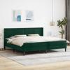 Bed Frame with Mattress Dark Green 180 x 200 cm Velvet