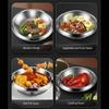 304Stainless Steel Plates Picnics Camping Plates Party Dishware Set Metal Dish Set for Kitchens and Dining Tables