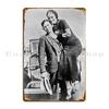 Vintage Bonnie Und Clyde Metallplakette Poster Wandbild Kino Vintage Garage Dekoration Personalisierbares Blechschild Poster