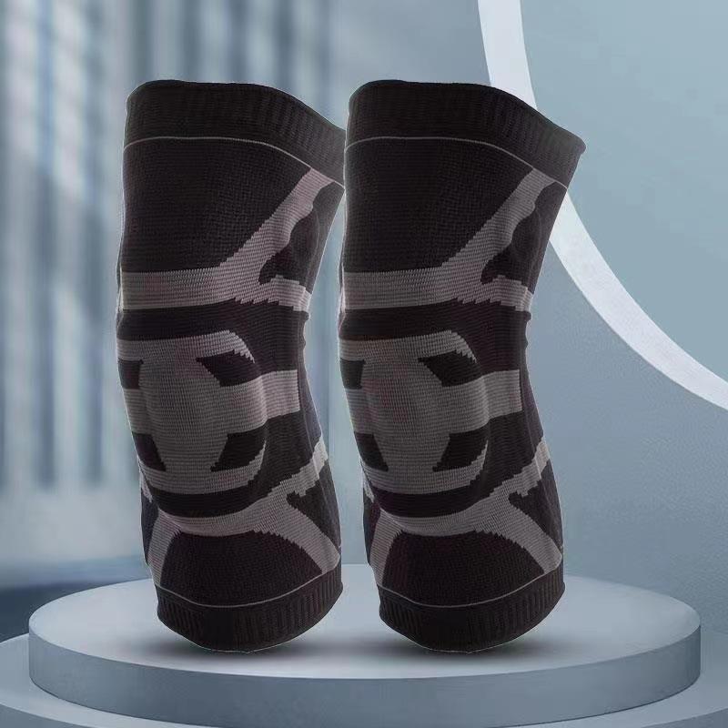 

Basketball Fitness Spring Support Silicone Anti Collision Knee Pads Running and Mountaineering Knitted Non Slip Sports Knee Pads XXXL