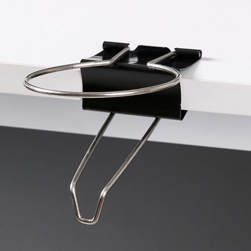 Nonrust Steel Drink Holders Desk Mount With Space Saving Organizers For Cups Pens Office Supplies