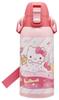 Skater Water Direct Sanrio Hello Kitty Fancy Snacks Stainless Sports Water Children's Bottle, 600ml, Drinking, & Weets, Girls', Insulated, Steel,