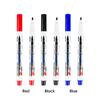 3Pcs Permanent Markers 1mm Nib Oil-Based,Waterproof,Quick-Drying Ideal For Comics,CD,Glass And Graffiti