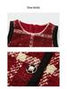 Disney Girls' French Chic New Year's Velvet Warm Two-Piece Suit, Spring 2026 Collection