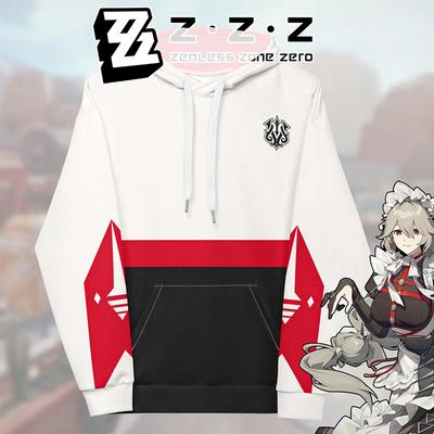 ZZZ Rina Cosplay 3D-Druck Hoodies Zenless Zone Zero Spiel Sweatshirts Langarm Fleece Kapuzenpullover Streetwear