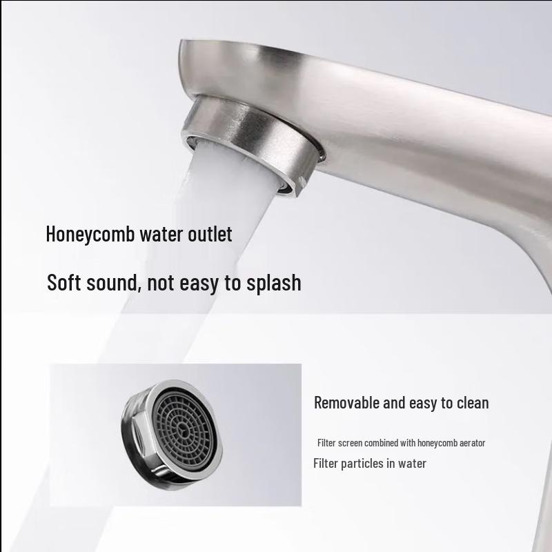 Oein 304 Stainless Steel Single Cold Basin Faucet